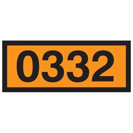 Accuform ORANGE 4DIGIT PANEL 0332 EXPLOSIVES, MPR646MG MPR646MG